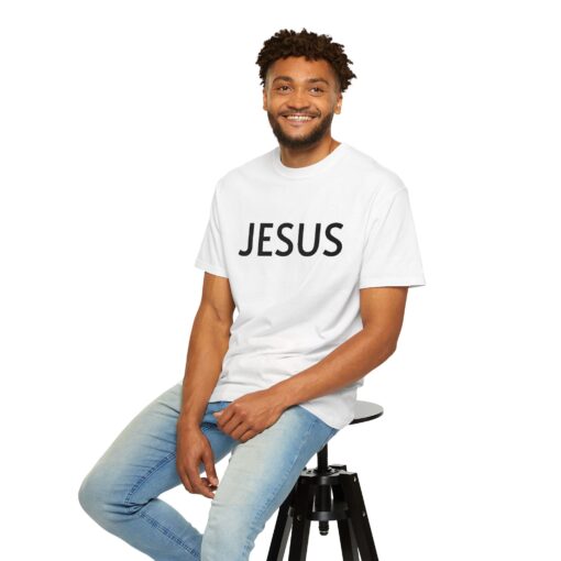 Jesus Large Embroidery Tee - Image 4