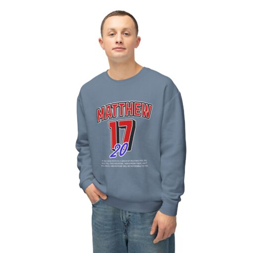 Matthew 17:20 Sports Sweatshirt - Image 5