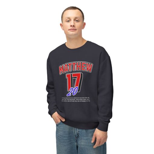Matthew 17:20 Sports Sweatshirt - Image 8