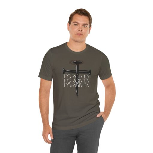 Forgiven Faith Based Christian Apparel Shirt, - Image 4