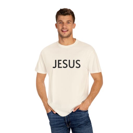 Jesus Large Embroidery Tee - Image 5