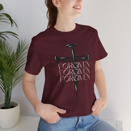 Forgiven Faith Based Christian Apparel Shirt, - Image 9