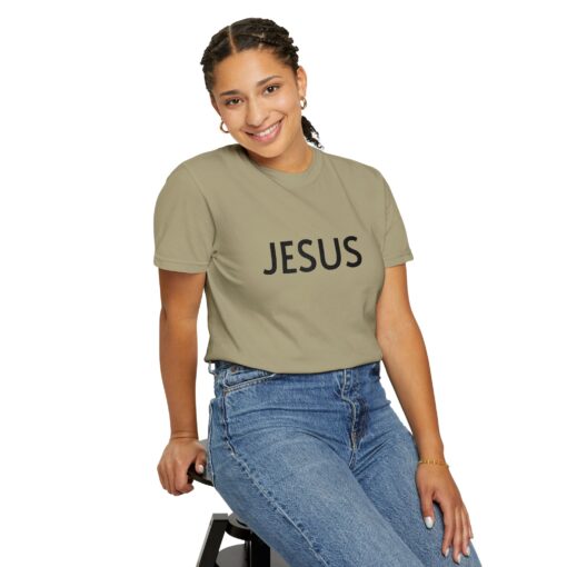 Jesus Large Embroidery Tee - Image 9