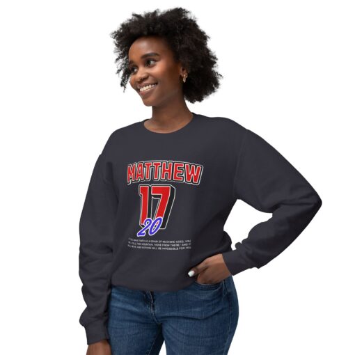 Matthew 17:20 Sports Sweatshirt - Image 7