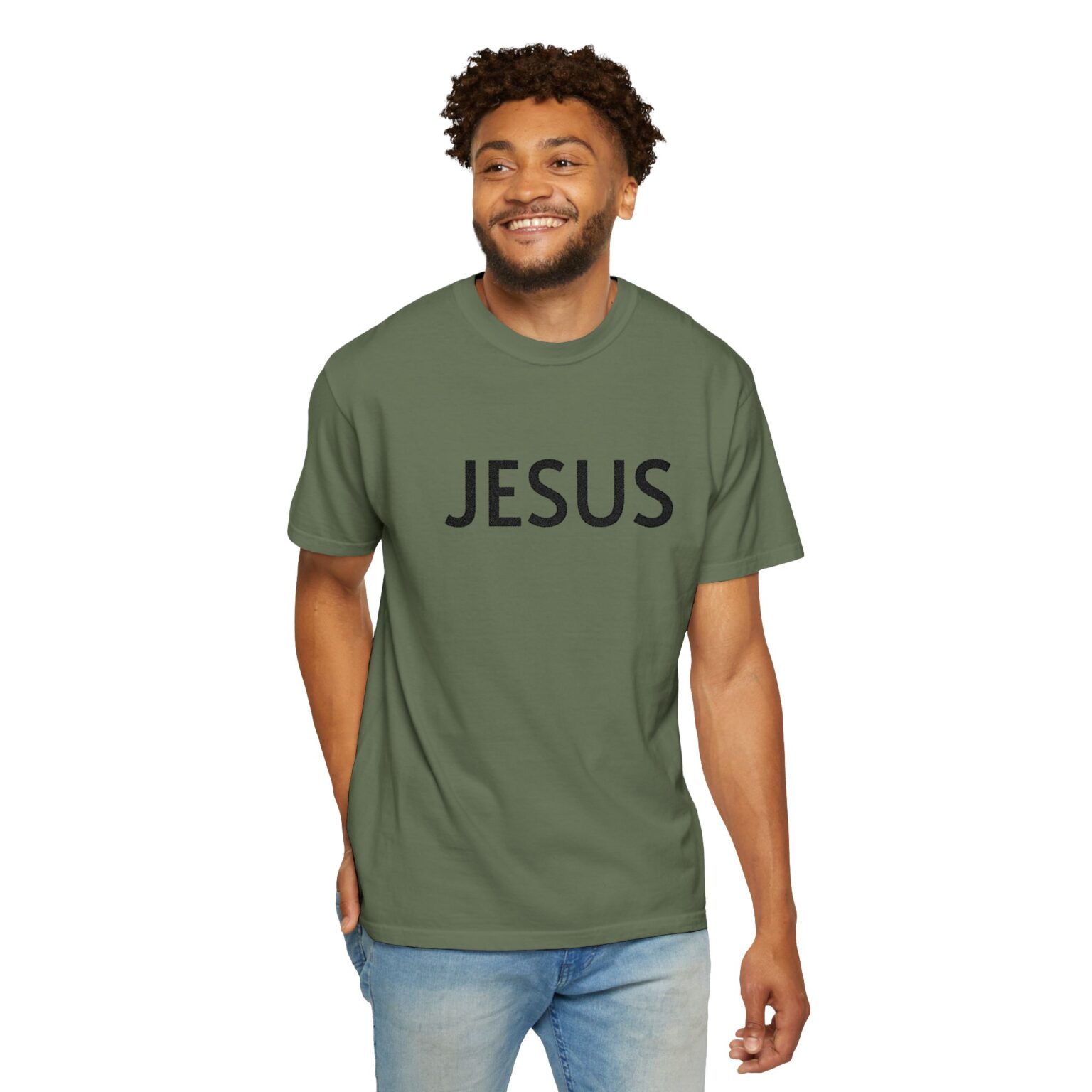 Jesus Large Embroidery Tee