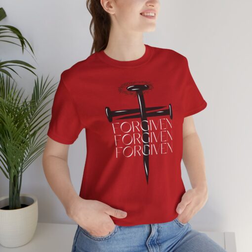Forgiven Faith Based Christian Apparel Shirt, - Image 3
